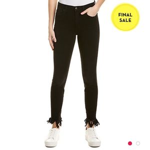 Fringe black jeggings